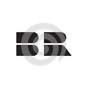 Br initial letter vector logo