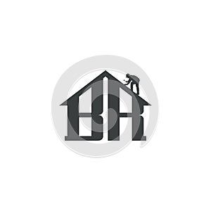 BR Monogram for Real estate and roofing