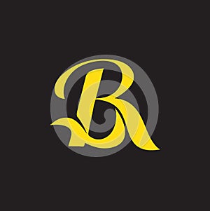 BR monogram symbol simple and strong