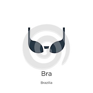 Bra icon vector. Trendy flat bra icon from brazilia collection isolated on white background. Vector illustration can be used for