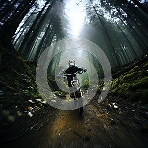 Forest Rush: A Thrilling Mountain Bike Adventure photo