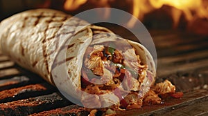 Brace yourself for a firestorm of flavor with every bite of this firebreathing burrito. Bursting with blazing buffalo