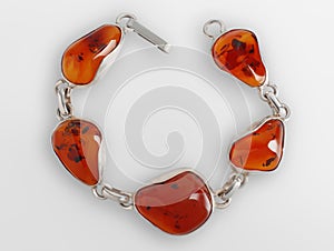 Bracelet with amber