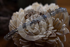 bracelet made of natural labradorite stone