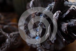 bracelet made of natural labradorite stone