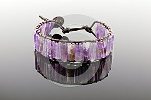 Bracelet from decorative a stone with reflexion