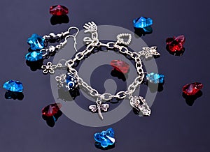 Bracelet with gems