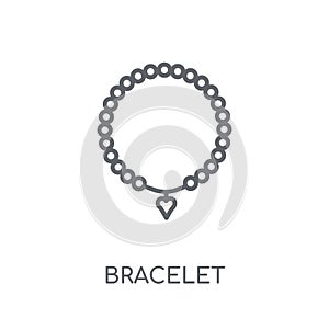 Bracelet linear icon. Modern outline Bracelet logo concept on wh