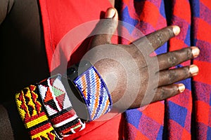 Bracelet on Masai Warrior