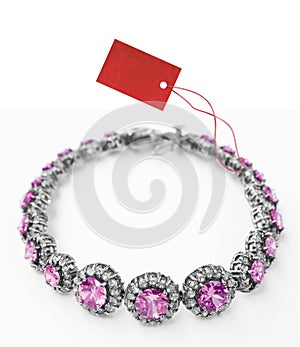 Bracelet with price tag photo