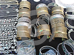 Bracelets for sale on Indian market