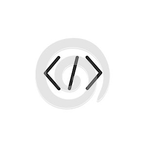 Braces character isolated icon vector