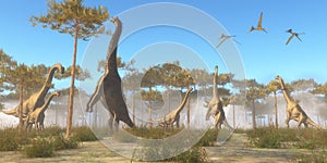 Brachiosaurus Browsing