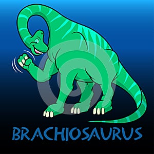 Brachiosaurus cute character dinosaurs