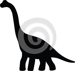 Brachiosaurus Dinosaur Dino Big Body Icon Logo