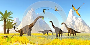Brachiosaurus Dinosaur Marsh
