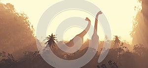 Brachiosaurus dinosaurs