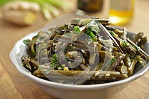 Bracken fern salad