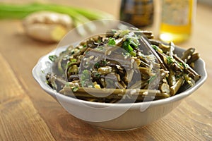 Bracken fern salad