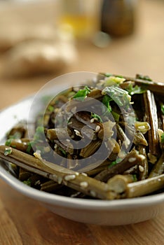 Bracken fern salad