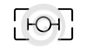 Bracket Code Programming Development Digital Icon, vector design Generative AI