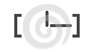 Brackets Icon: Code & Programming Symbol Vector, vector design Generative AI