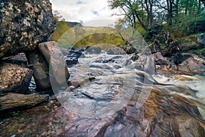 Bracklinn Falls are a series of waterfalls in Scotland, UK