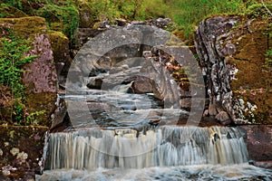 Bracklinn Falls are a series of waterfalls in Scotland, UK