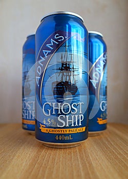 Cans of Adnams Ghost Ship Pale Ale