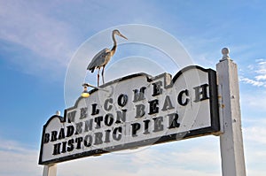 Bradenton Beach Historic Pier Sign photo