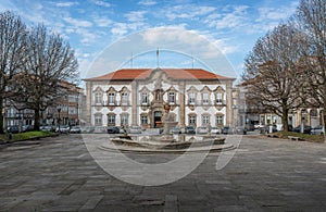 Braga City Hall and Pelican Fountain - Braga, Portugal photo