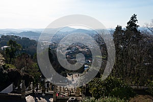 Braga city view taken from Bom Jesus do Monte Santuary