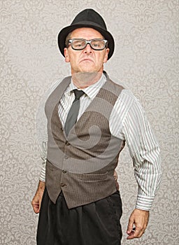 Bragging Man in Eyeglasses photo