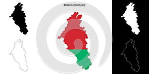 Brahin outline map