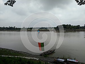 Brahmaputra river adjoining to mymensingh park