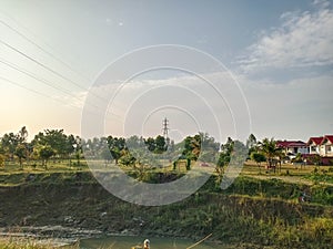 Brahmaputra River view in Bangladesh