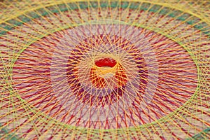 Braid with colorful strings