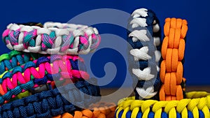 Braided paracord bracelets