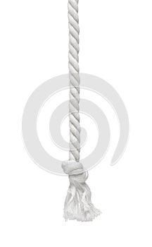 Braided rope with knot handing
