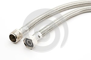 Braided steel water hose