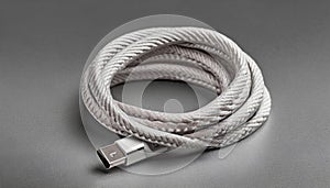 Braided USB-C Cable Rolled 2