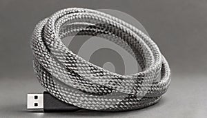 Braided USB-C Cable Rolled 2