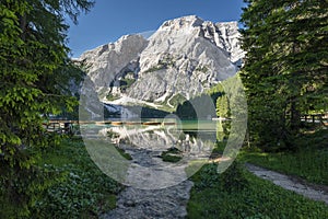 Braies lake