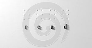 Braille Concept Read And Letters