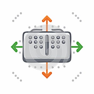 Braille Keyboard Navigation and Accessibility Icon