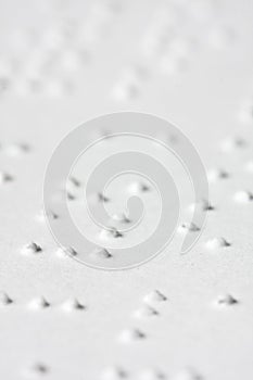 Braille text