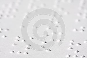 Braille text