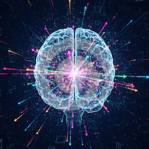 brain abstract visualization