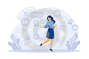 Brain activity. Critical thinking, positive thinking,