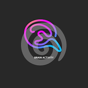 Brain activity of logo